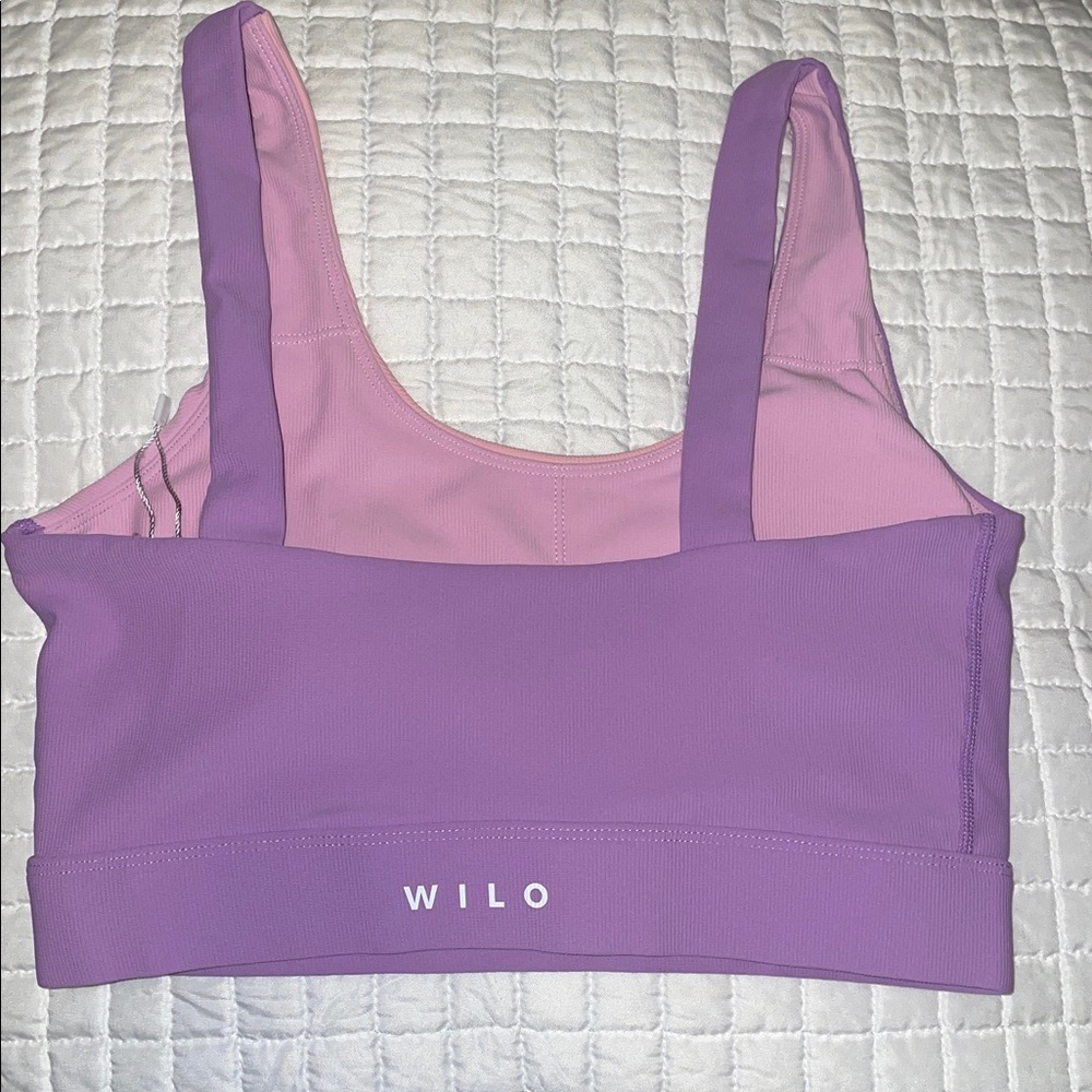 WILO Lilac & Pink Australian Anthropologie
Sports Bra Color Block Top Medium New